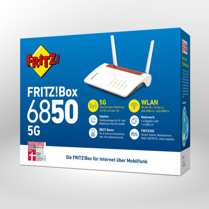 FRITZ!Box 6850 5G - FRITZ! - Alles für das Heimnetz